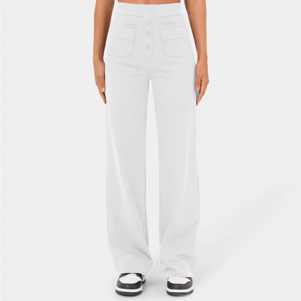 Ultra stretchy wide leg trouser work pant